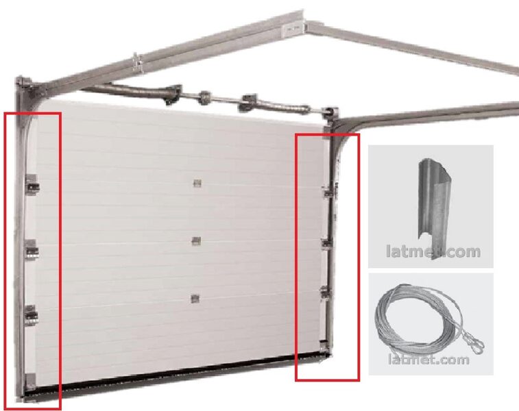 Sānus sliedes detaļas, troses -GD