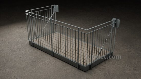 MB0001; Balkona konstrukcija 1500x3000 STD KLASIKA