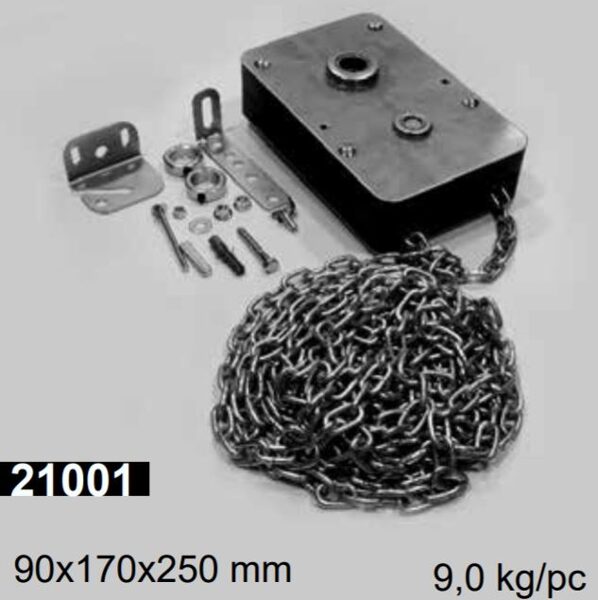 GR21001: Ķēdes reduktors garāžu vārtiem