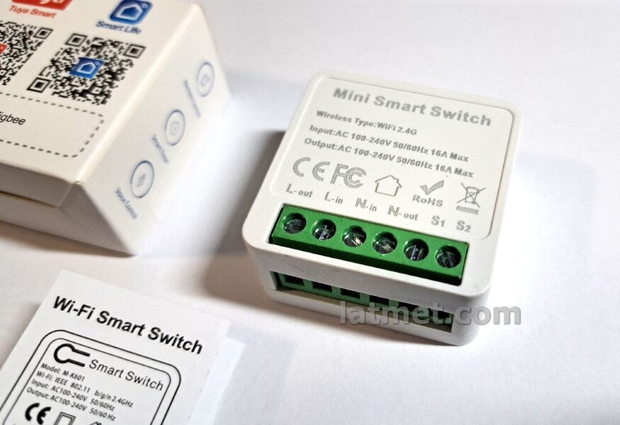 A0004; Smart Wifi slēdzis 220V, 16A